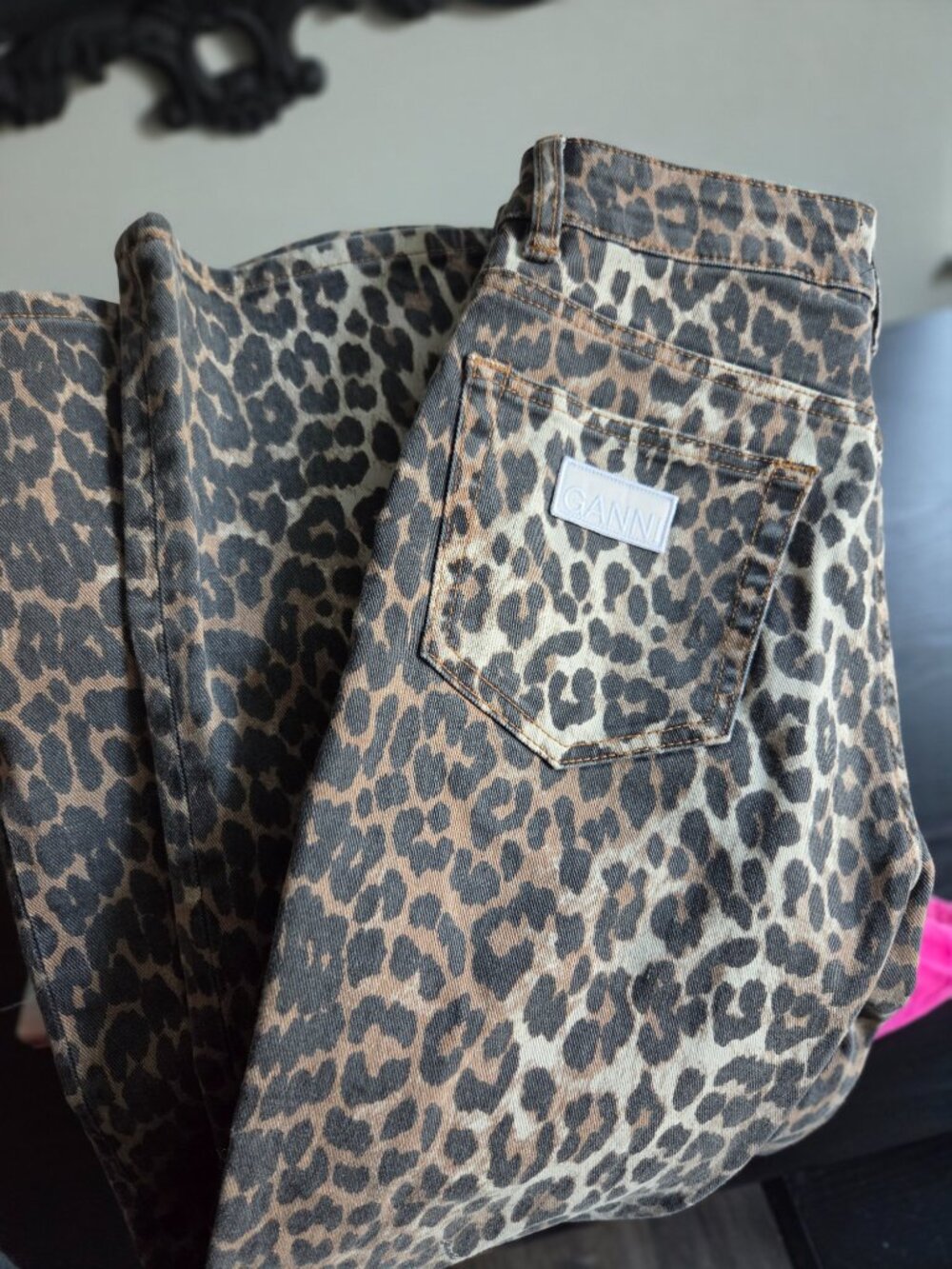 Ganni leopard print jeans - Picture 5 of 5